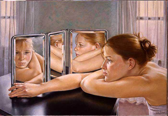 specchio mamma neonato